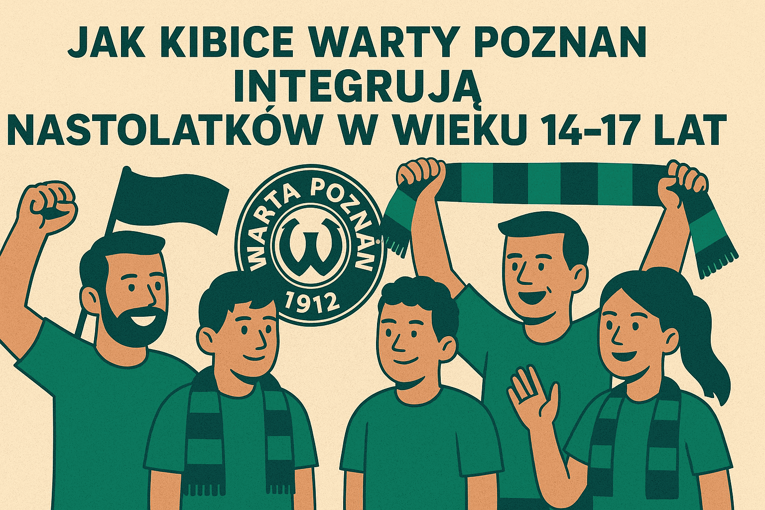 Jak kibice Warty Poznań integrują nastolatków w wieku 14-17 lat z mniejszości etnicznych?